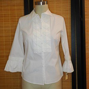 Nexx, Women's blouse, white, 3/4 sleeve, size S